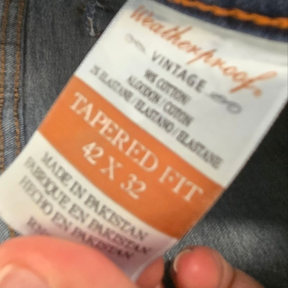 Weatherproof Vintage Men's Blue Jeans Size 42x32 - Picture 5 of 5